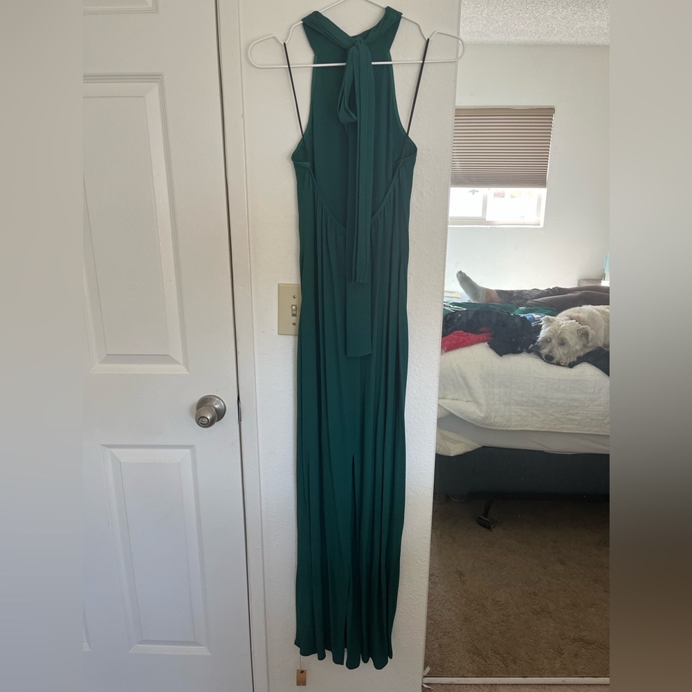 NWT Reformation Filippa Sleeveless Midi Dress in Emerald Green - Picture 6 of 7